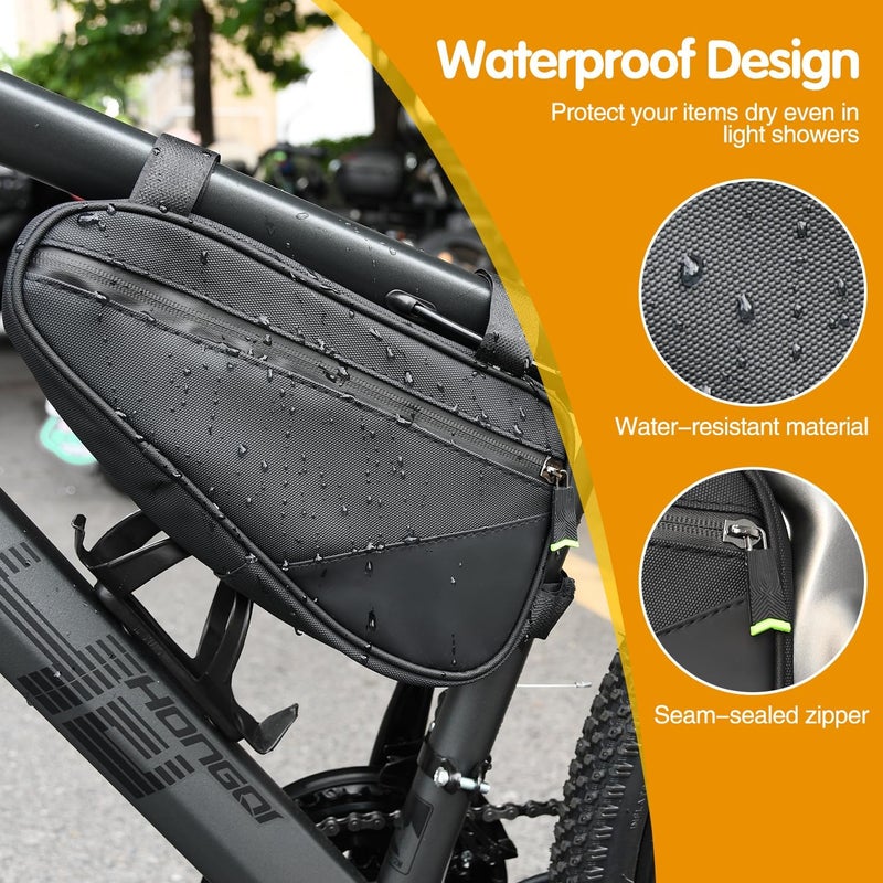 PXZBLG Bike Repair Kit, Bicycle Repair Bag With Tire Pump, Bike Tool Kit for Camping Travel, 16-in-1 Bike Multitool, Bicycle Tire Repair Kit, 4mm and 5mm Allen Wrenches, Used for Mountain Bike and Road Bike - Image 3